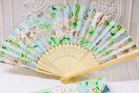 Make a Japanese Hand Fan from Imported Fabric!