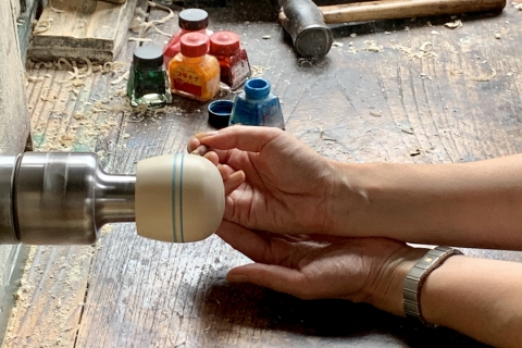 Shape &amp; Paint Wooden Items Using a Traditional Lathe