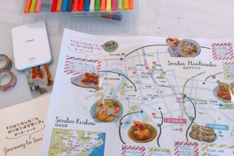 Travel Scrapbook Map Workshop in Sendai