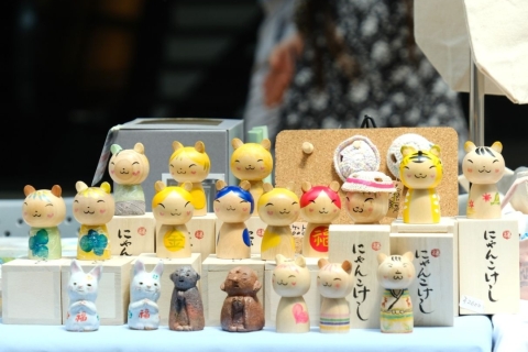 Experience Nyan Kokeshi Doll Painting &amp; Printing with Eraser Stamp