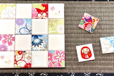 Easy coaster making with tile art