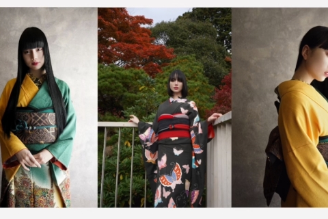 Premium Furisode Kimono Walking Experience in Ichibancho Arcade, Sendai 