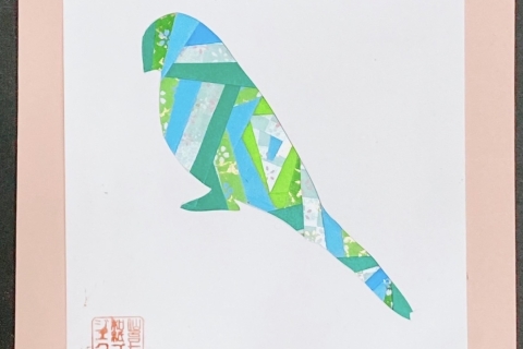 Layer art experience using Sendai Tanabata Japanese paper