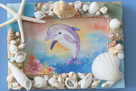 海の宝石シーグラスや貝殻でつくるマリンアート体験