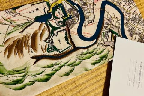 仙台城下古地図を活用した、仙台おもてなし風呂敷活用術