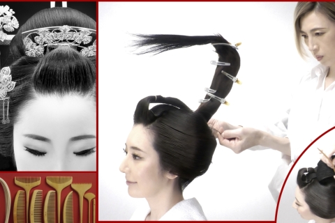 【江戸時代の伝統技術】本式の地毛結い日本髪体験‼