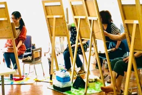 【旅コレフェス対象】初めての油絵教室 ミニ油絵体験
